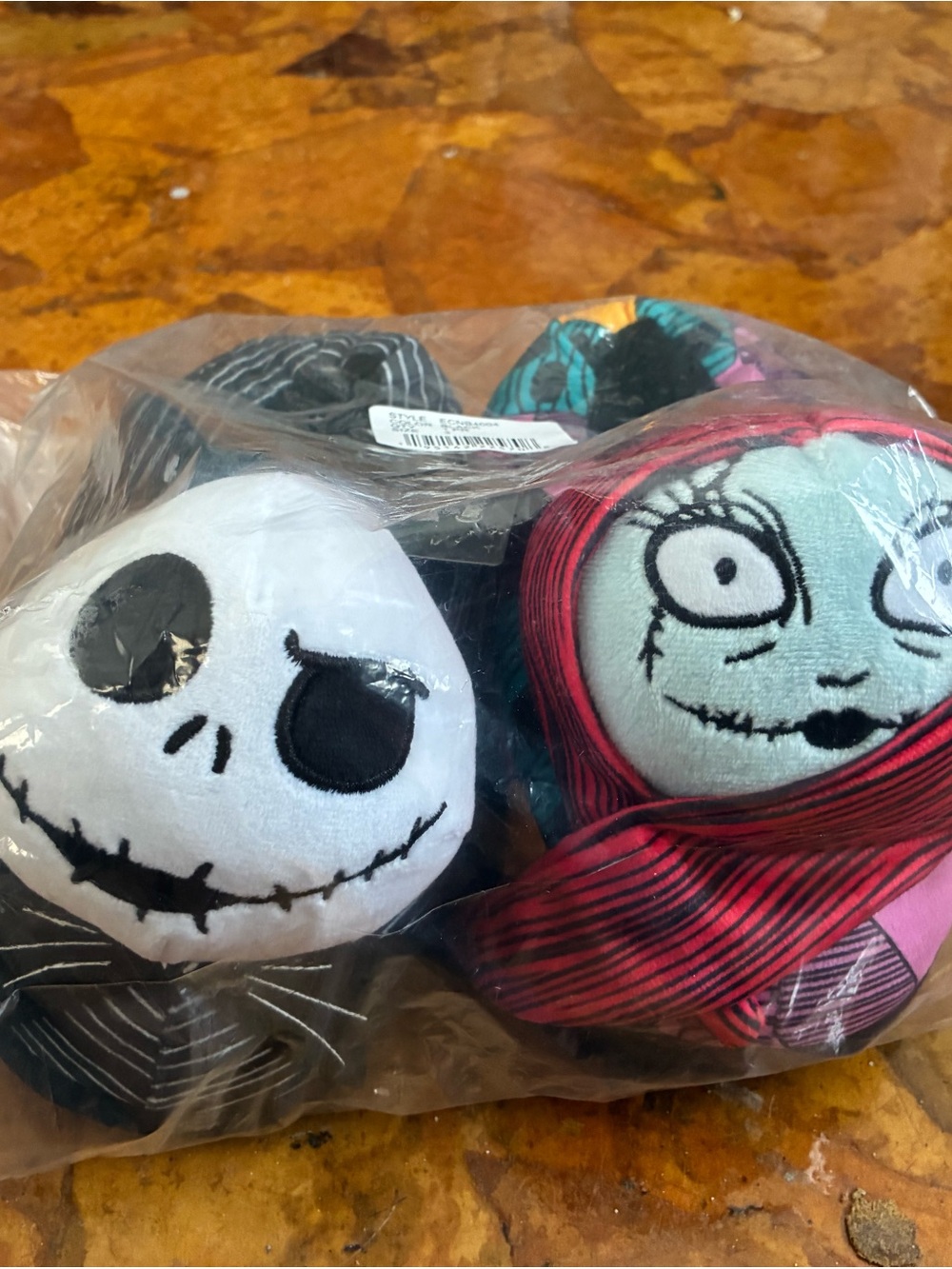 Disney Kids Slippers Jack Skellington and Sally White Black Pink